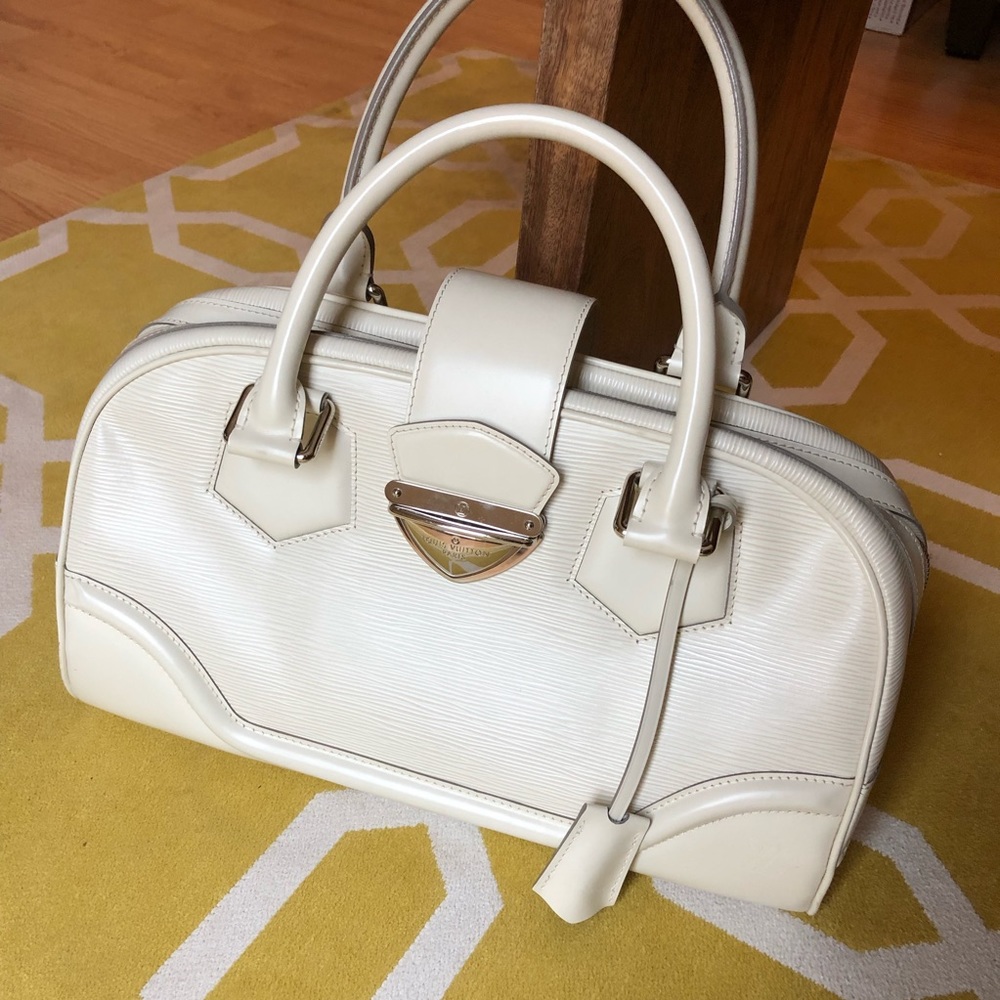 Louis Vuitton Montaigne Bowling Bag in Ivory Epi